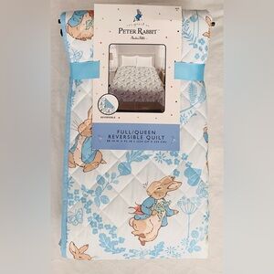 Beatrix Potter Peter Rabbit Peter Cottontail Easter Flowers Quilt - Full / Queen